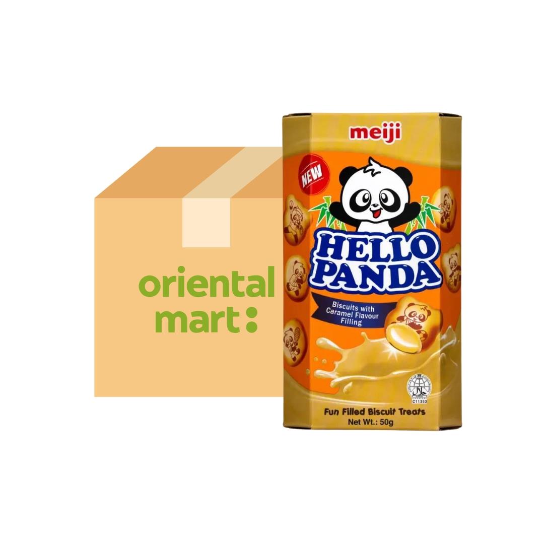 Meiji Hello Panda Biscuits with Caramel Flavoured Filling (Box of 20) 明治 熊貓焦糖夾心餅 (20盒)