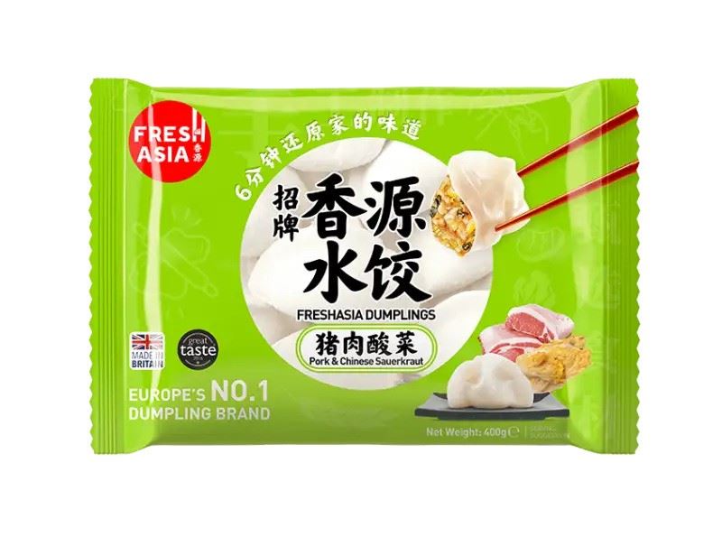 Freshasia Dumplings (Pork & Chinese Sauerkraut) 香源 招牌水餃 (豬肉酸菜)