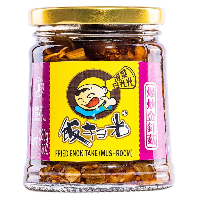 Fan Sao Guang Fried Enokitake (Mushroom) 飯掃光 爆炒金針菇