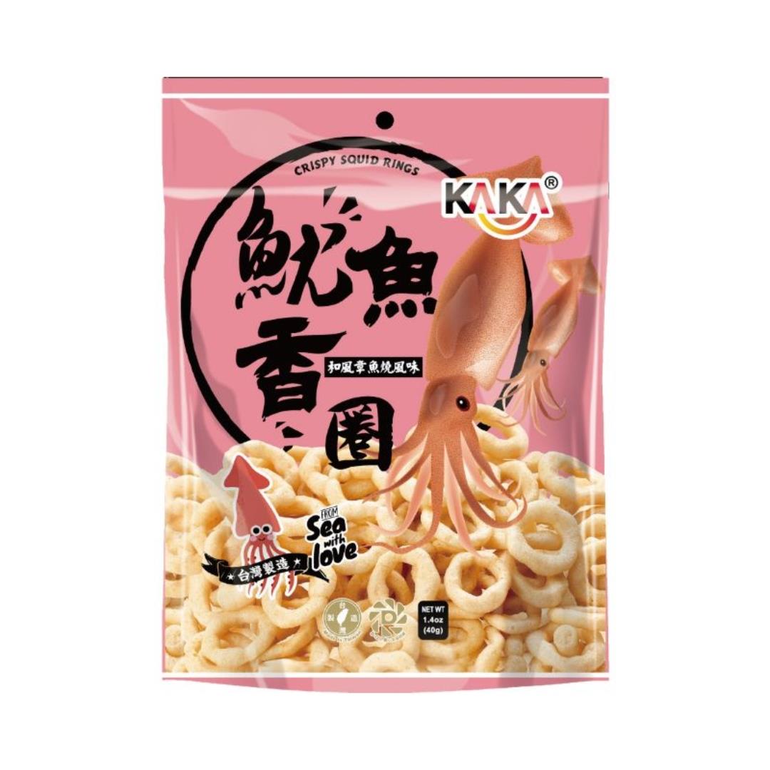 KAKA Crispy Squid Rings (Taiwanese-Style Salt & Pepper Flavour) 魷魚香圈 (和風章魚燒風味)