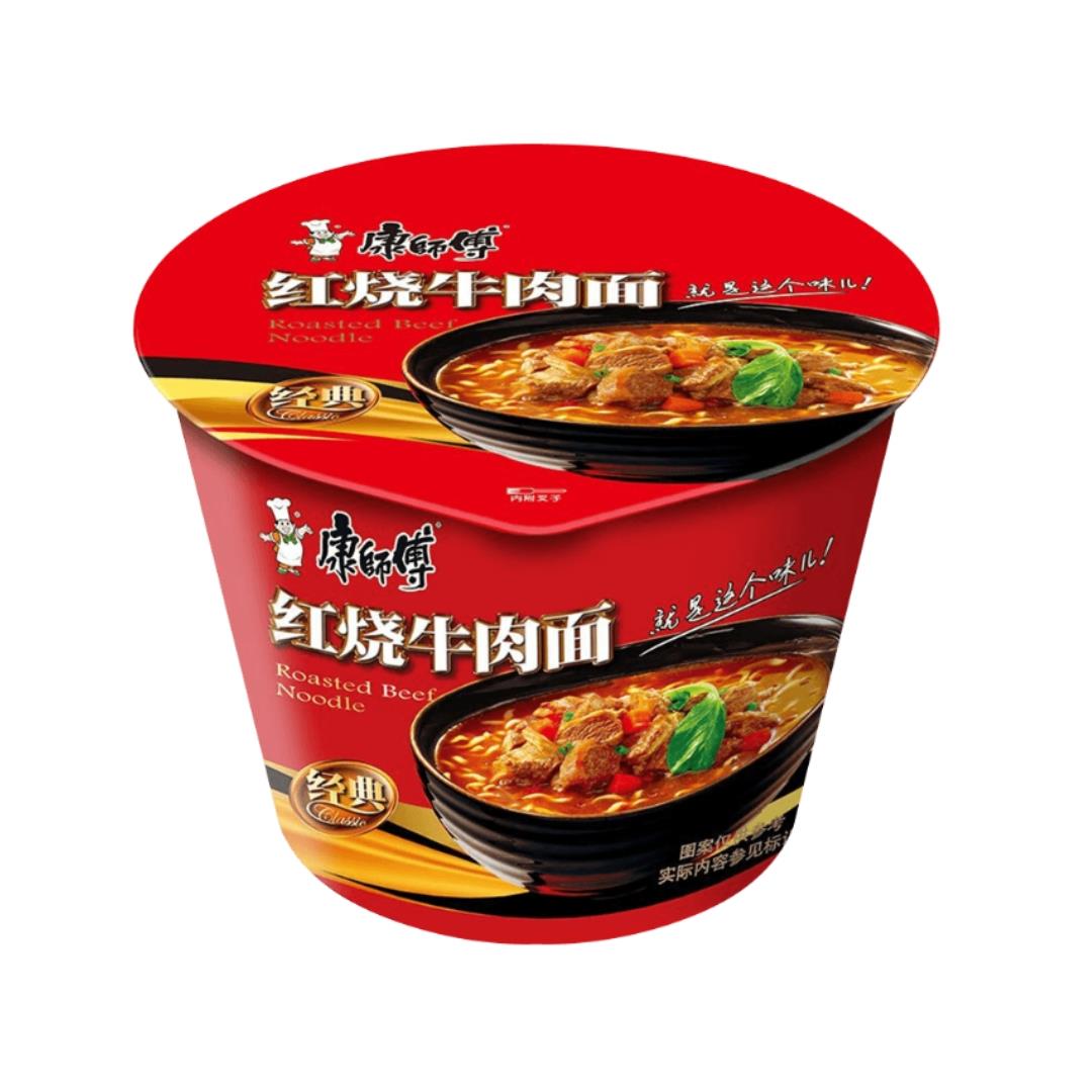 Master Kong Braised Beef Flavour Noodle (Bowl) 康師傅 紅燒牛肉麵 (碗)