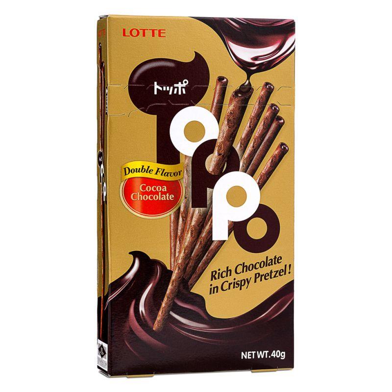 樂天Toppo可可巧克力脆皮椒鹽捲餅