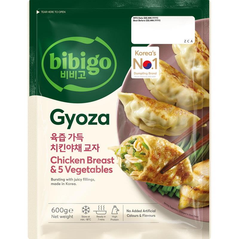 CJ Bibigo Gyoza Dumplings (Chicken Breast & 5 Vegetables) 육즙 가득 치킨야채 교자