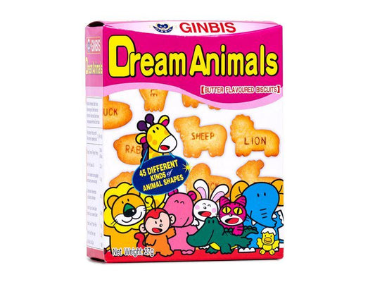 Ginbis Dream Animals Biscuits (Butter Flavour)