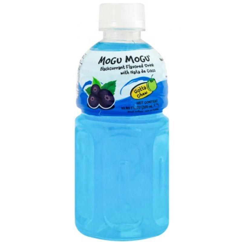 Mogu Mogu Blackcurrant Flavored Drink with Nata De Coco Multipack (Pack of 6)