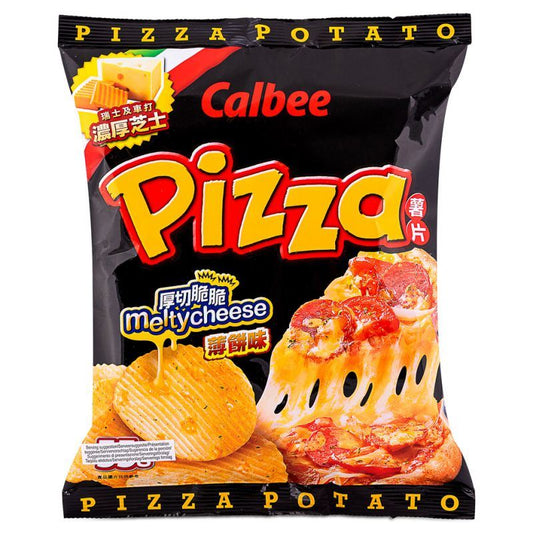 Calbee Pizza Flavoured Potato Chips 卡樂B 薄餅味薯片