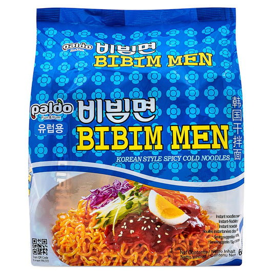 Paldo Bibim Men Korean Style Spicy Cold Noodle Multipack 韓國乾拌麵