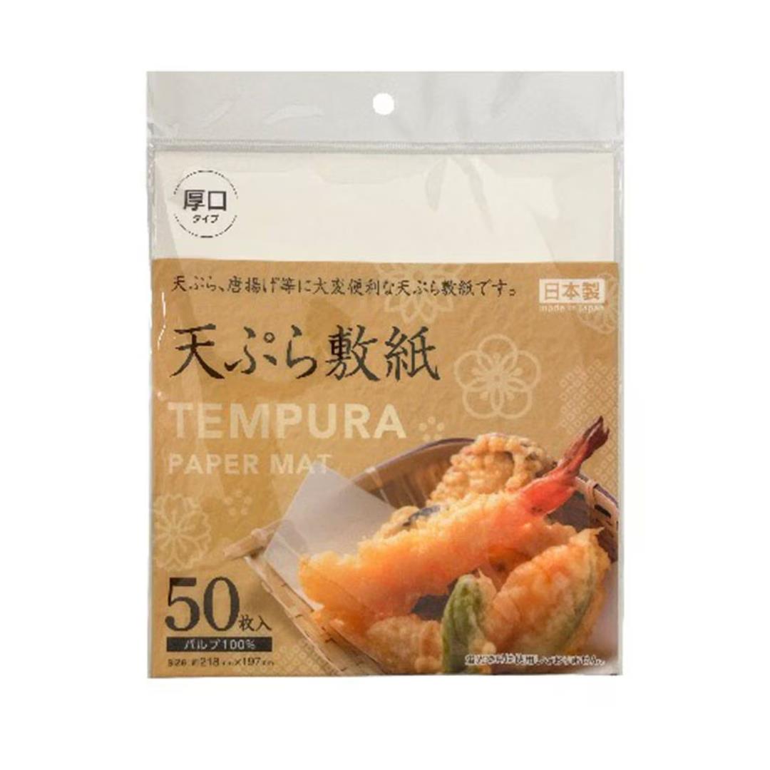 Hinokura Tempura Thick Paper Mat (50 Sheets) 天妇罗垫纸 (厚口50张)