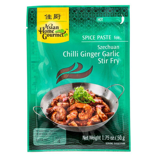 Asian Home Gourmet For Szechuan Chilli Ginger Garlic Stir Fry (Hot)