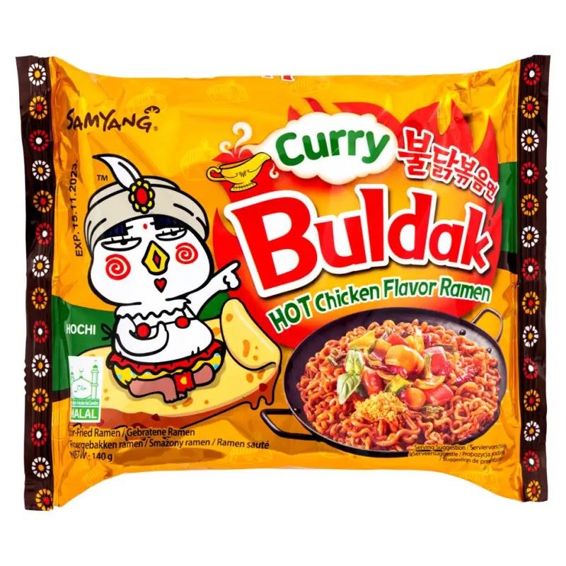 Samyang Buldak Hot Chicken Flavor Ramen (Curry) Multipack (Pack of 5) 불닭볶음면