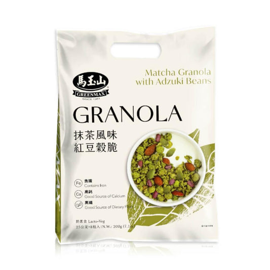 Greenmax Matcha Granola with Adzuki Beans 馬玉山 抹茶風味紅豆穀脆