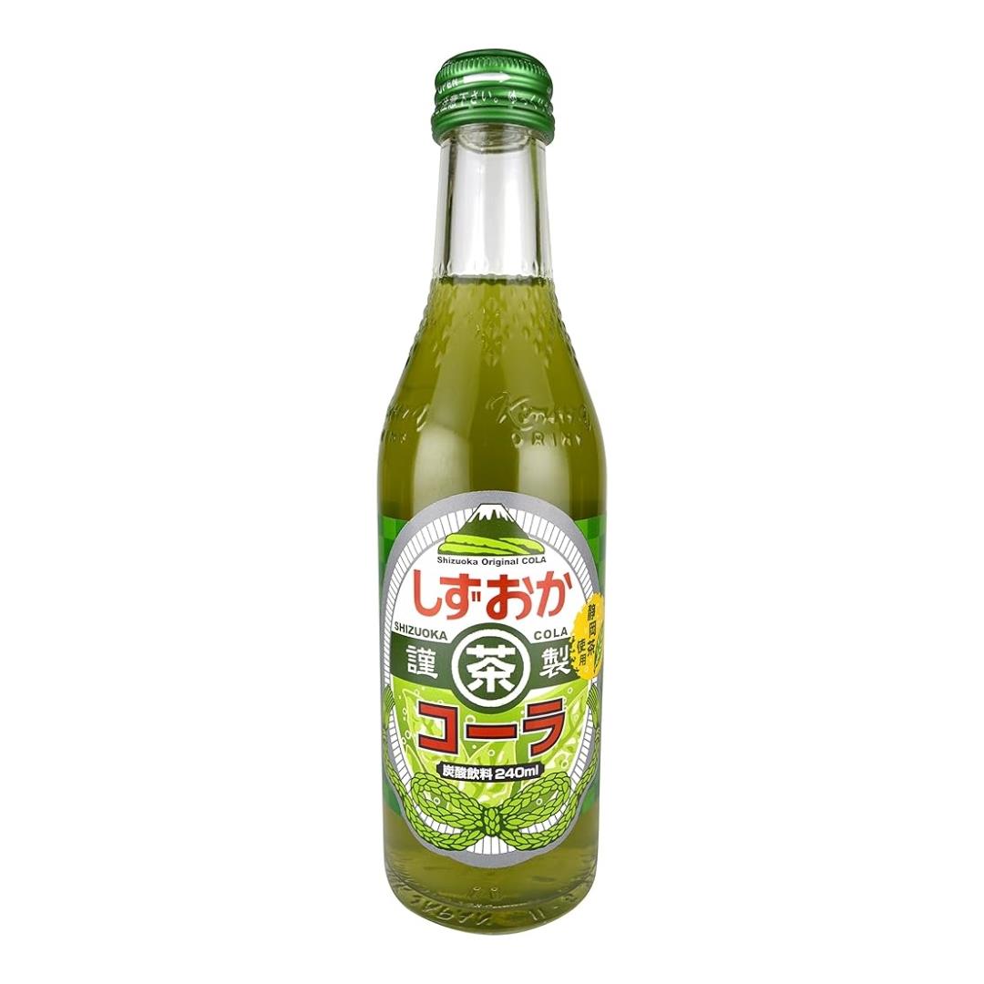 Kimura Ramune Carbonated Soft Drink (Green Tea Cola Flavour) しずおか茶コーラ