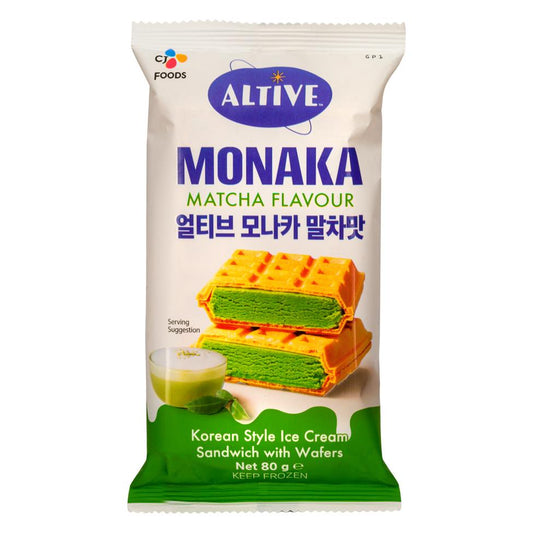 CJ Altive Monaka Korean Style Ice Cream Sandwich with Wafers (Matcha Flavour)