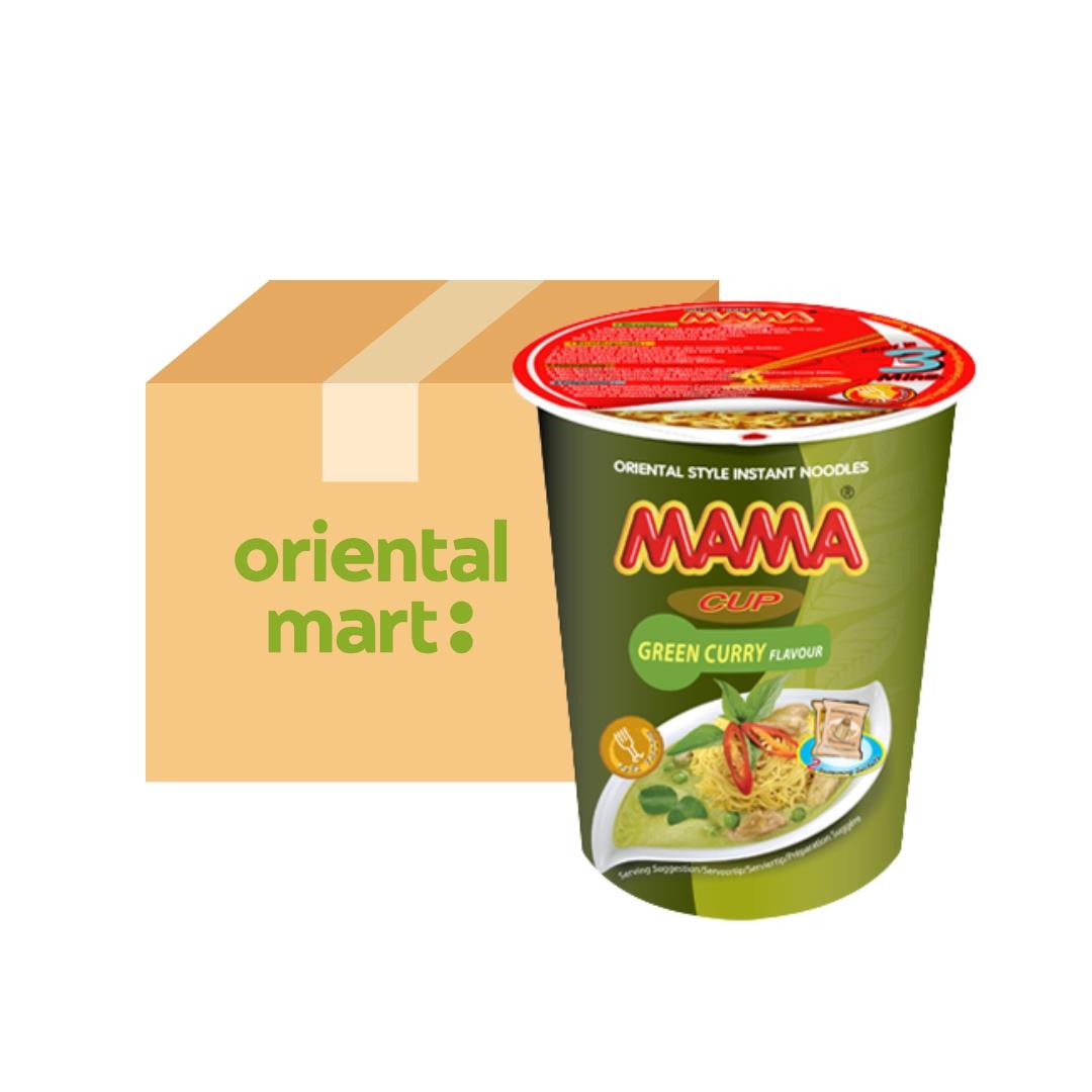 Mama Instant Cup Noodle (Green Curry Flavour) (Case of 12)