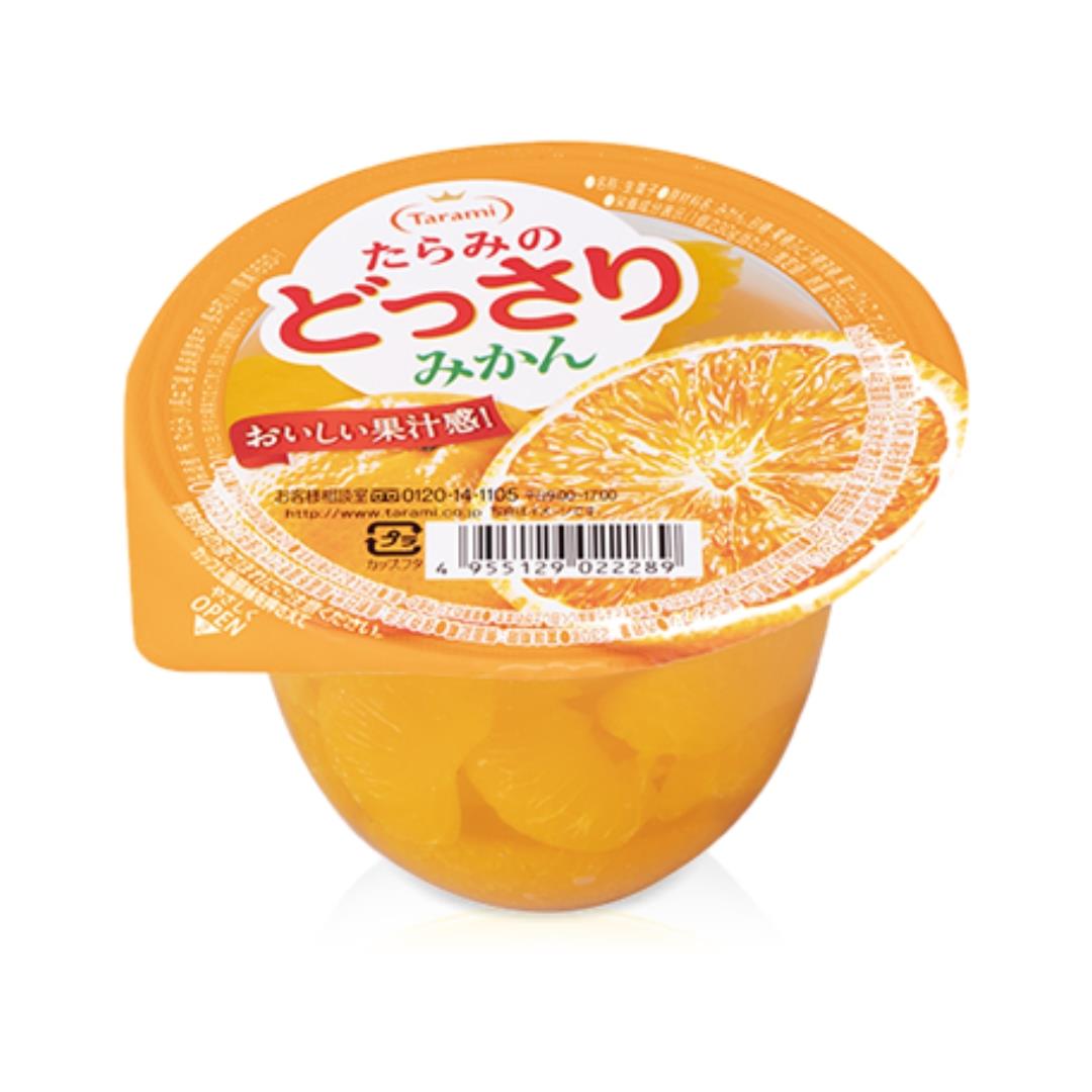 Tarami No Dossari Fruit Jelly with Orange Chunks たらみのどっさり シリーズ (みかん)