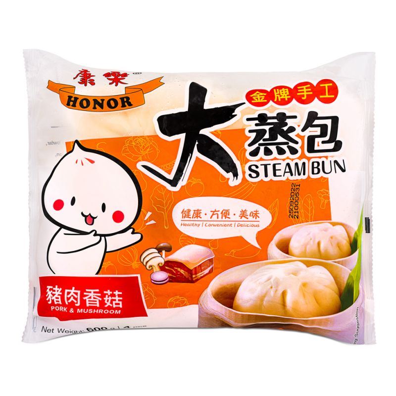 Honor Pork & Mushroom Steam Bun 康樂 手工大蒸包 (豬肉香菇)