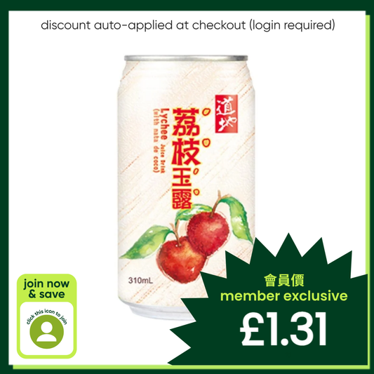 Tao Ti Lychee Juice Drink With Nata De Coco 道地 荔枝玉露