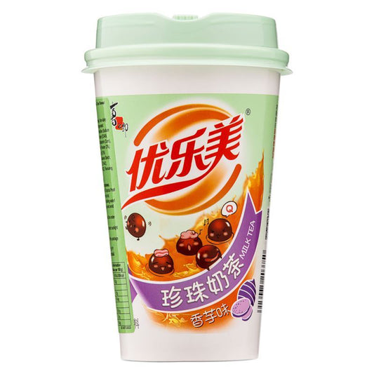 Xizhilang ST Instant Milk Tea Drink With Tapioca Pearl (Taro Flavour) 喜之郎 優樂美珍珠奶茶 (香芋味)