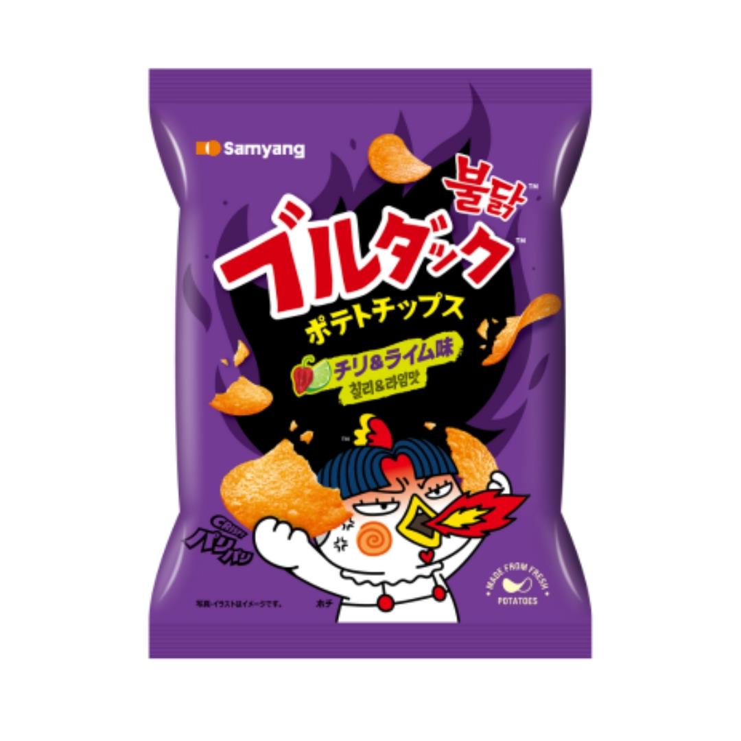 Samyang Buldak Potato Chips (Habanero Lime Flavour) ブルダックポテトチップス (チリ＆ライム味)