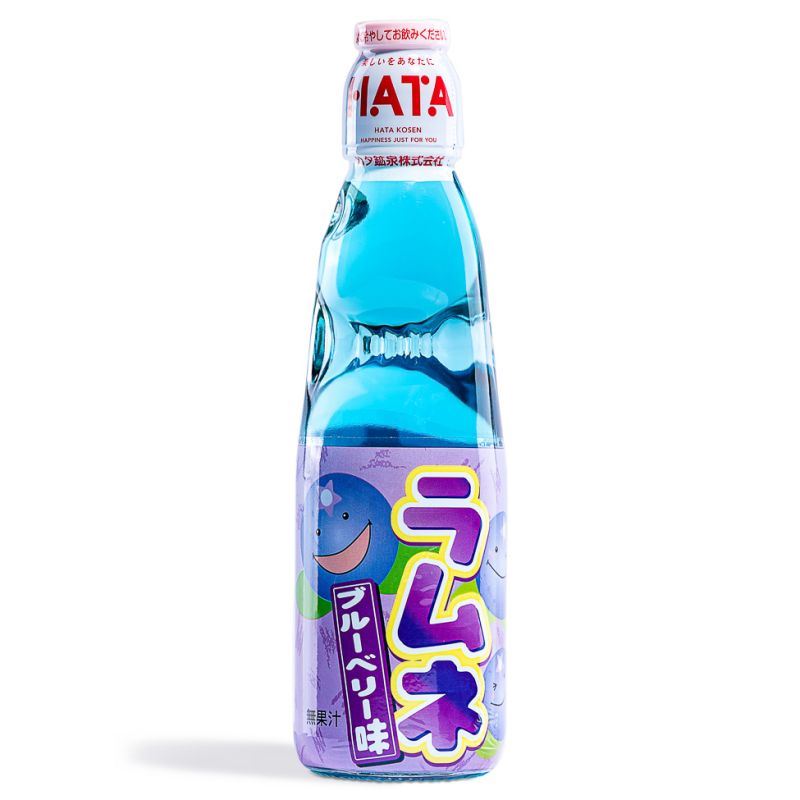 Hatakosen Blueberry Flavoured Ramune Soda