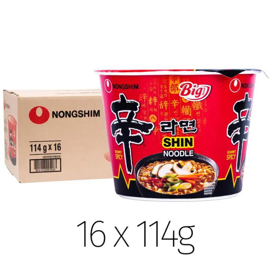 Nongshim Big Bowl Shin Noodle (L) 農心 辛拉麵碗麵 (大) (16 pcs)