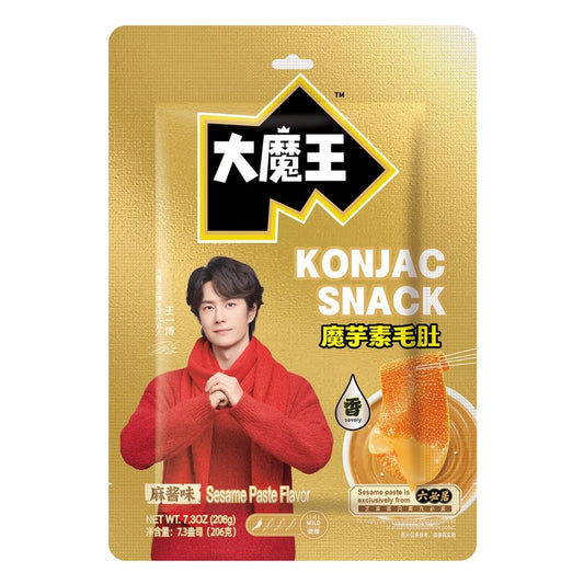 Yanjin Puzi Mowon Konjac Snack (Sesame Sauce Flavour) 鹽津鋪子 大魔王魔芋素毛肚 (六必居麻醬味)