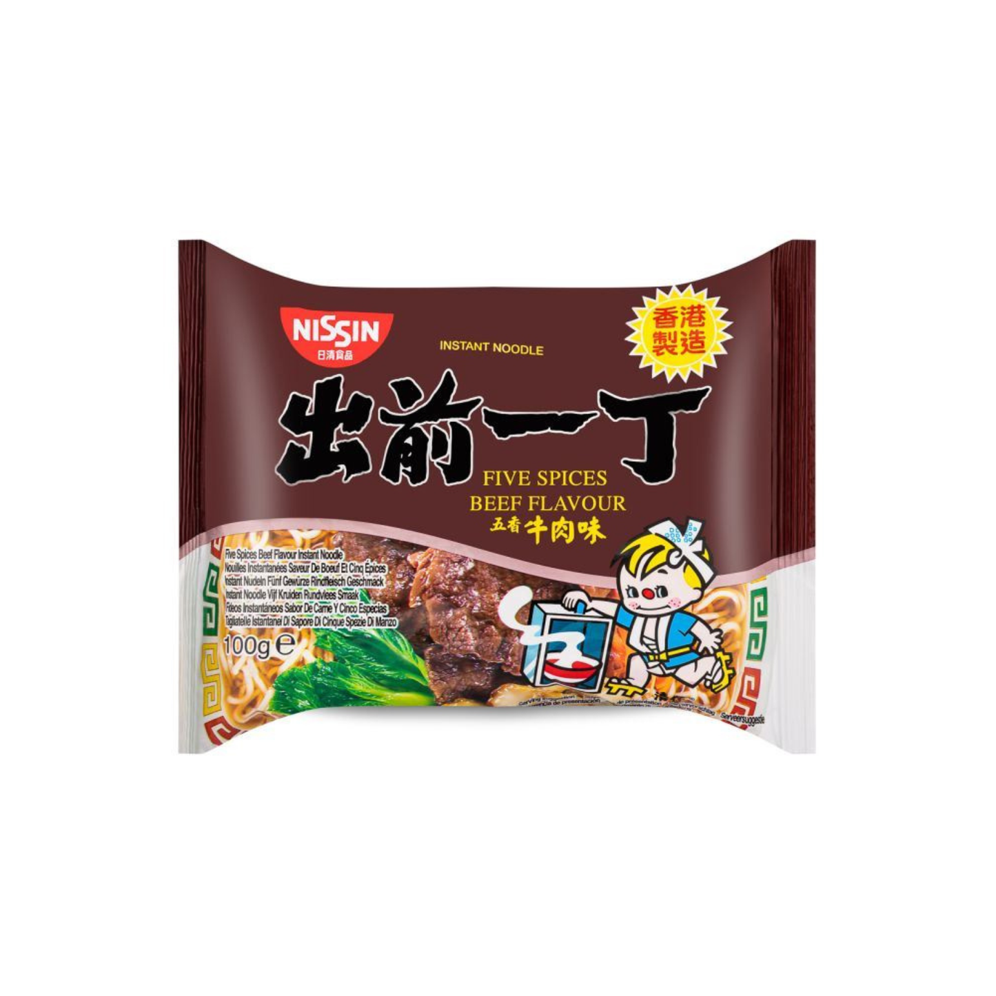 Nissin Five Spices Beef Flavour Instant Noodles 出前一丁 五香牛肉味即食湯麵