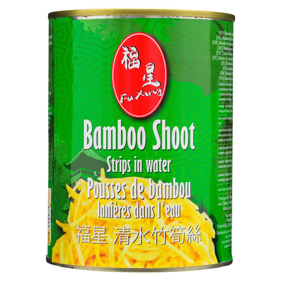 Fu Xing Bamboo Shoot Strips in Water 福星 清水竹筍絲