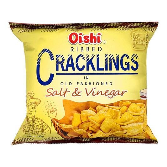 Oishi Ribbed Cracklings (Salt & Vinegar)