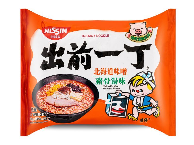 Nissin Hokkaido Miso Tonkotsu Flavour Noodles 出前一丁北海道味噌豬骨湯味麵 100g