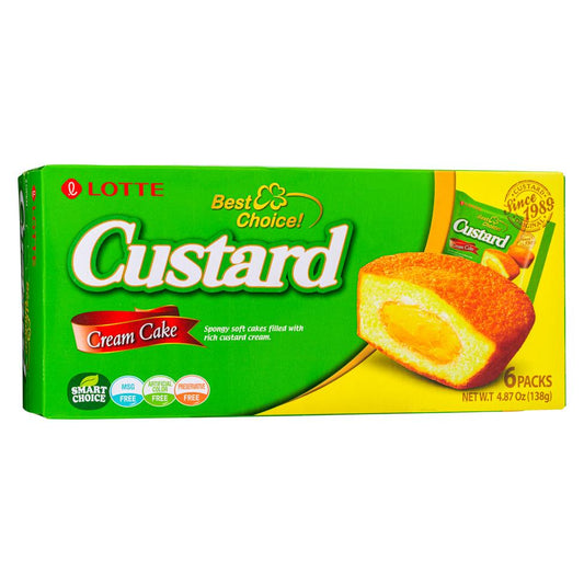 Lotte Custard Cream Cake (6 pcs)