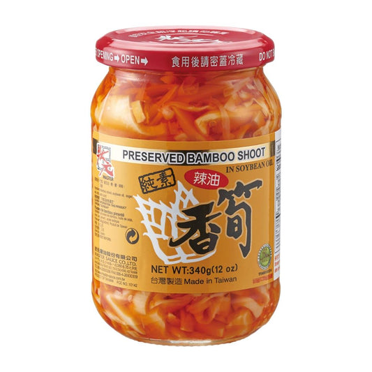 Master Preserved Bamboo Shoot in Soybean Oil 狀元 辣油香筍