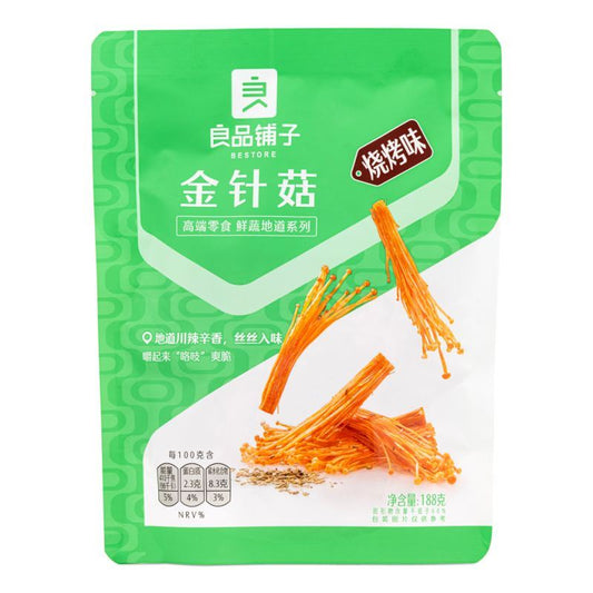 Bestore Needle Mushroom (BBQ Flavour) 良品鋪子 金針菇 (燒烤味)