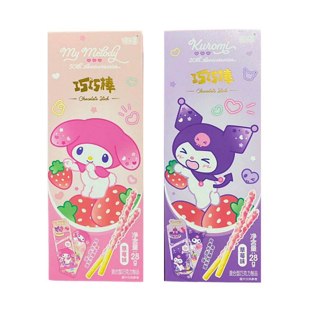 Kakafan Sanrio Cho Cho Stick (Strawberry Flavour) (Random Design) 咔咔番 三麗鷗巧巧棒 (草莓味) (隨機款式) - Best Before: 31/12/2026