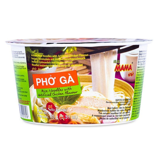 Mama Pho Ga Instant Rice Noodle Bowl (Artificial Chicken Flavour)