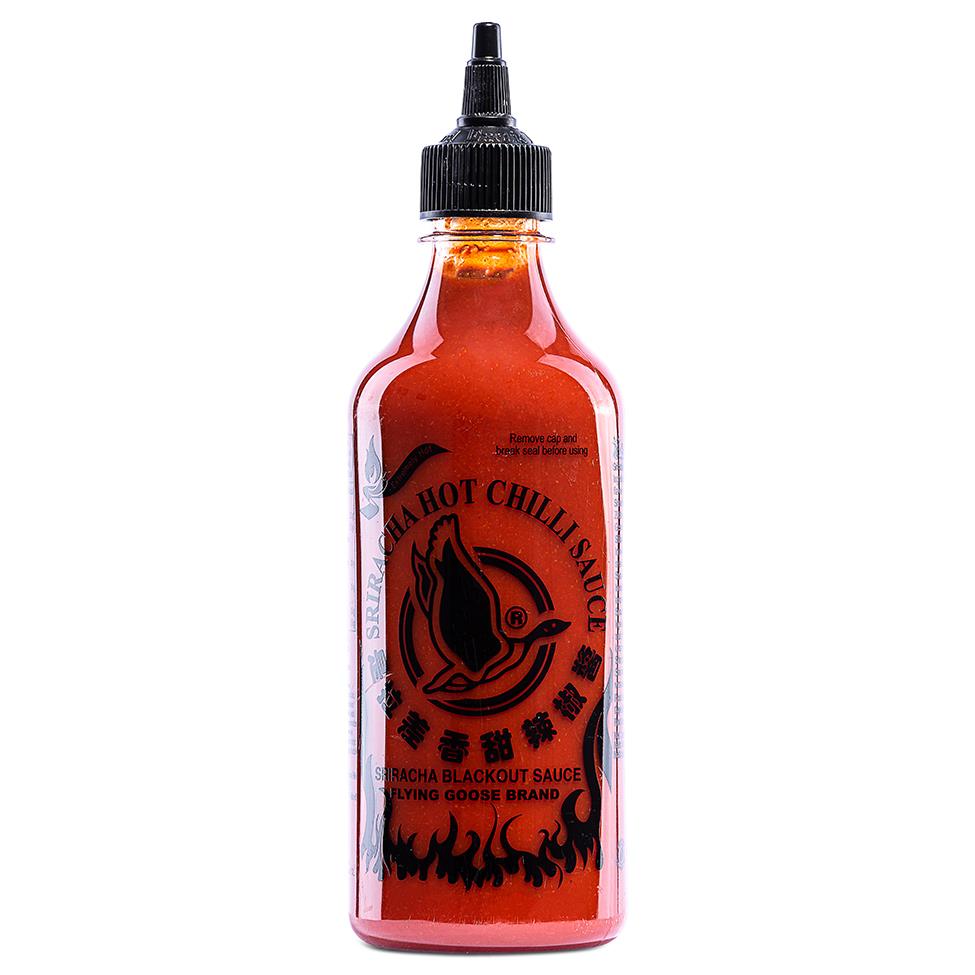 Flying Goose Sriracha Hot Chilli Sauce (Blackout) 飛鵝商標 是拉差香甜辣椒醬 (勁辣)