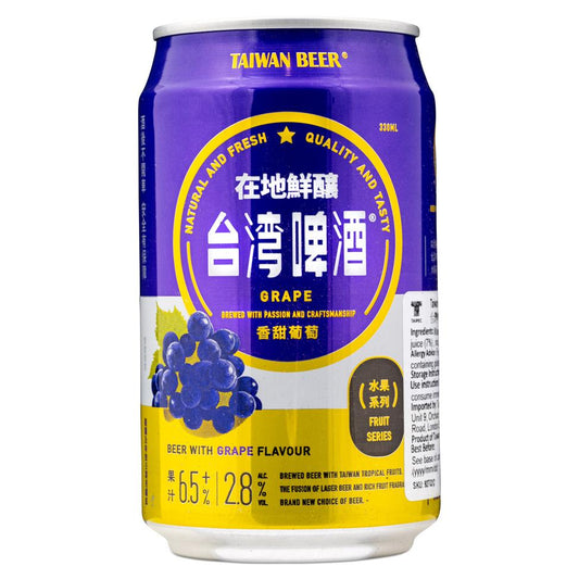 Taiwan Beer Fruit Series (Grape) 台灣啤酒水果系列 葡萄味啤酒 (ABV 2.8%)