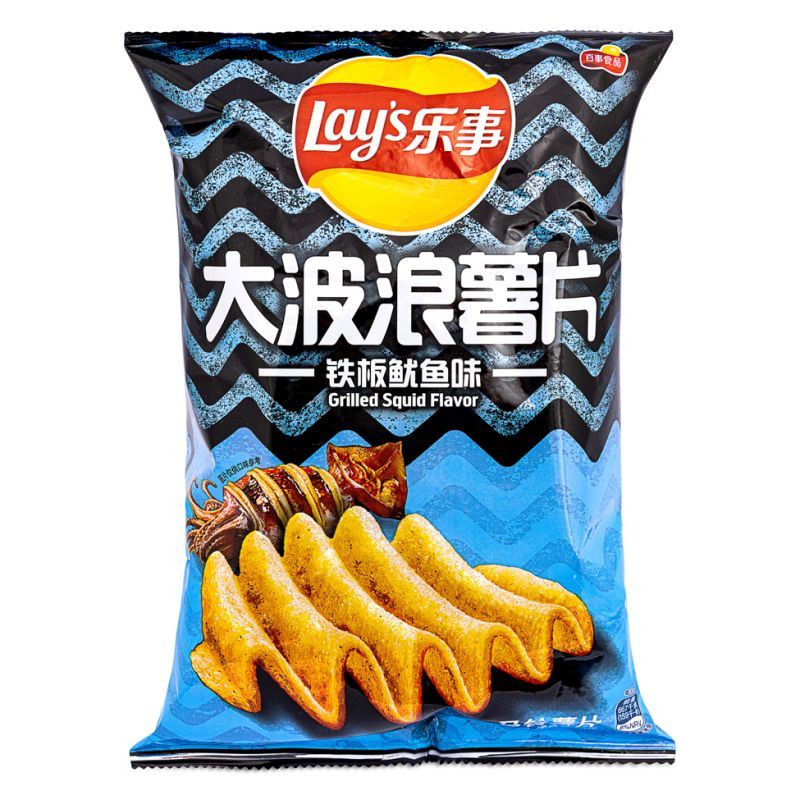 Lay's Potato Chips (Grilled Squid Flavour) 樂事 大波浪薯片 (鐵板魷魚味)