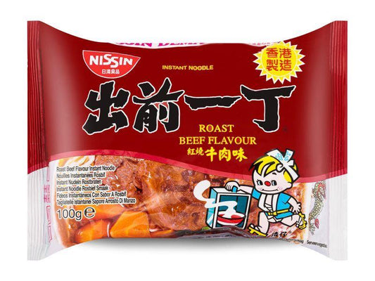 Nissin Roast Beef Flavour Instant Noodles (Case of 30) 出前一丁 紅燒牛肉味即食湯麵 (30包)