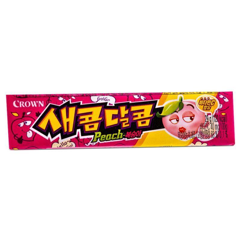 (Multi) Crown Secom-Dalcom Candy (Peach) 새콤달콤 (복숭아) 29g*15