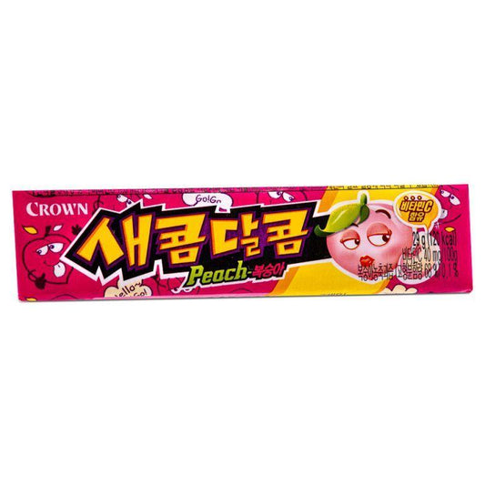 (Multi) Crown Secom-Dalcom Candy (Peach) 새콤달콤 (복숭아) 29g*15