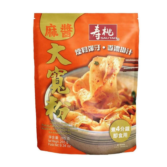 Sau Tao Sesame Sauce Potato Broad Noodles 壽桃 麻醬大寬粉