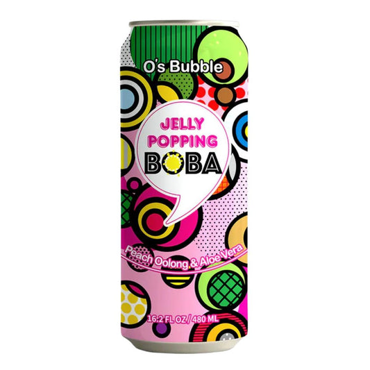 O's Bubble Jelly Popping Boba (Peach Oolong & Aloe Vera)