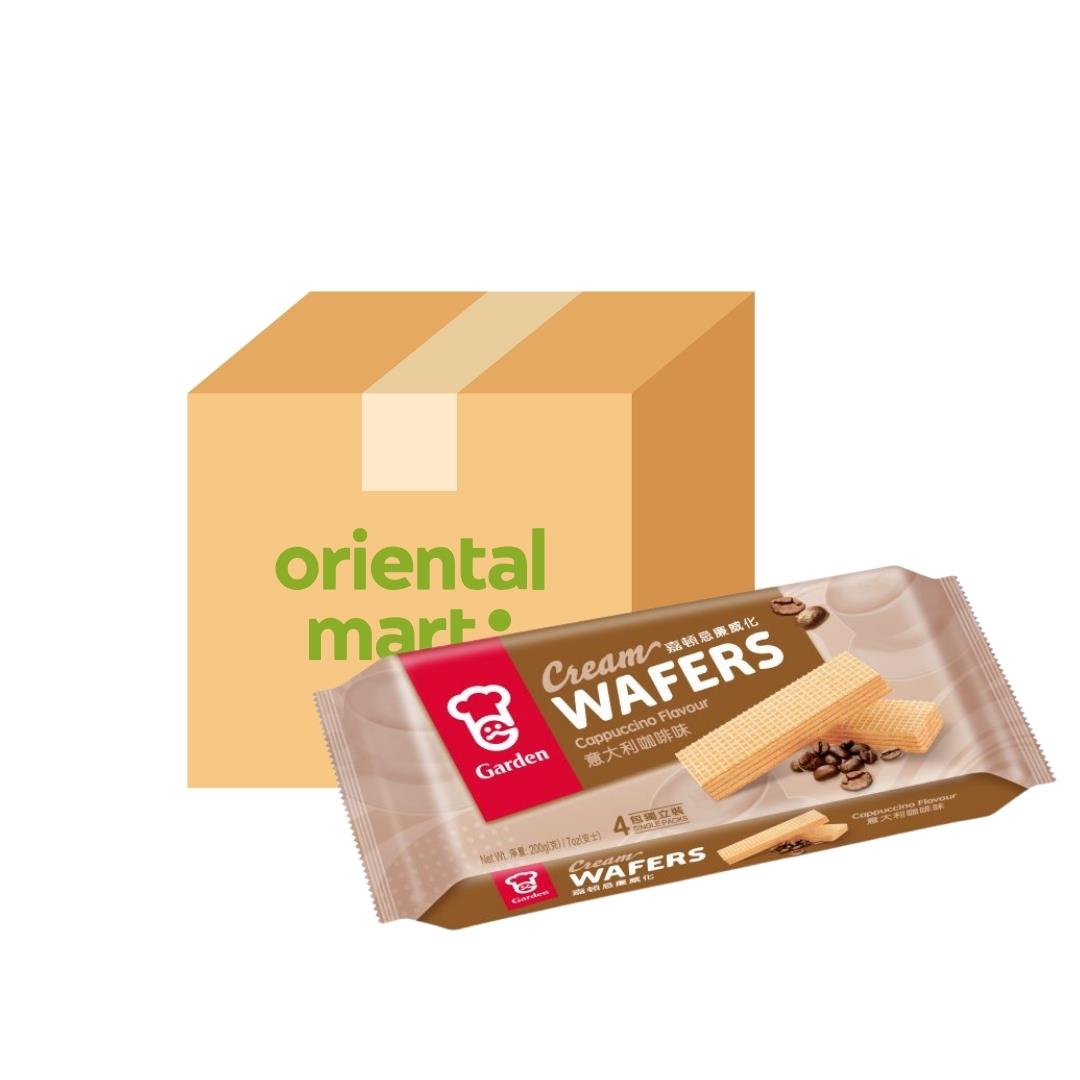 Garden Cream Wafers (Cappuccino Flavour) (Case of 12) 嘉頓 忌廉威化 (意大利咖啡味) (12包)