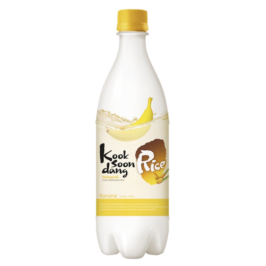Kooksoondang Banana Rice Makgeolli Sparkling Rice Wine (ABV 4%)