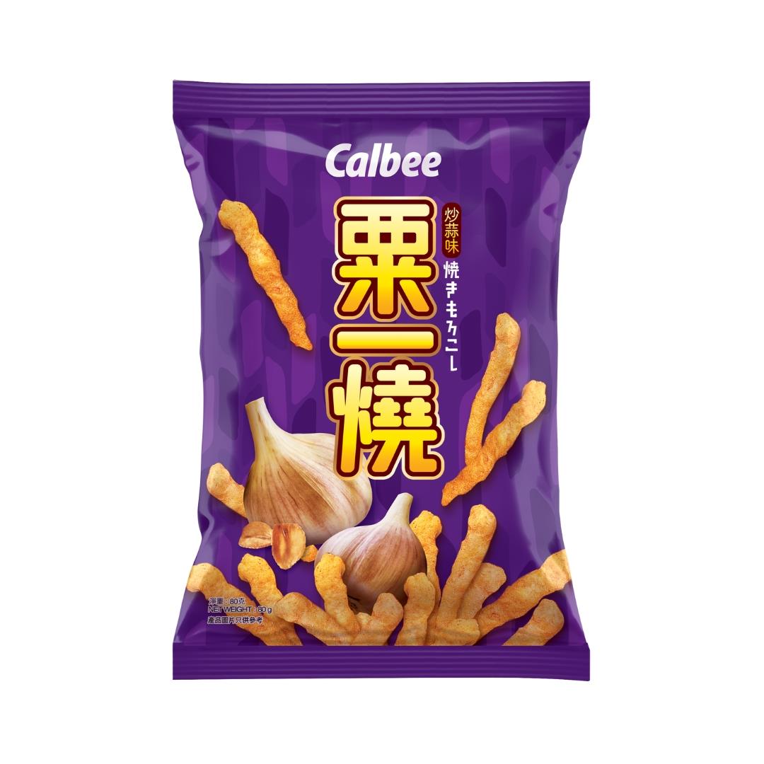 Calbee Grill-A-Corn (Fried Garlic Flavoured) 卡樂B 粟一燒 (炒蒜味)