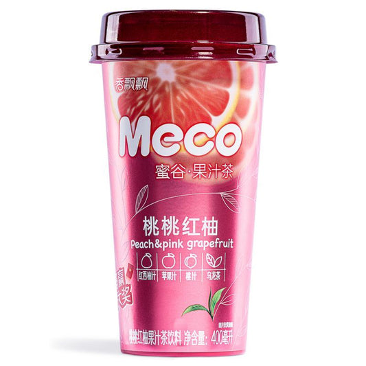 Xiang Piao Piao Meco Peach Grapefruit Tea 香飄飄 蜜谷果汁茶 (桃桃红柚)