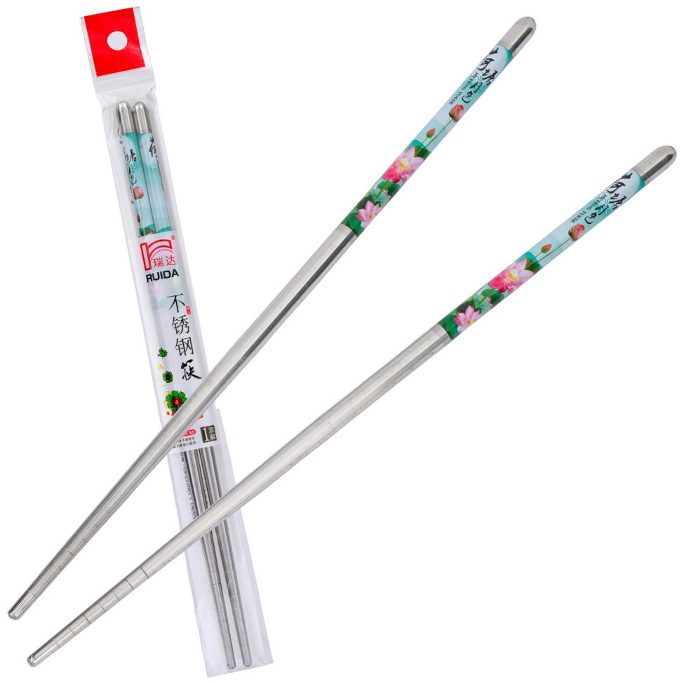 Ruida Stainless Steel Chopsticks (Random Design) 瑞達 不銹鋼筷子 (隨機款式)