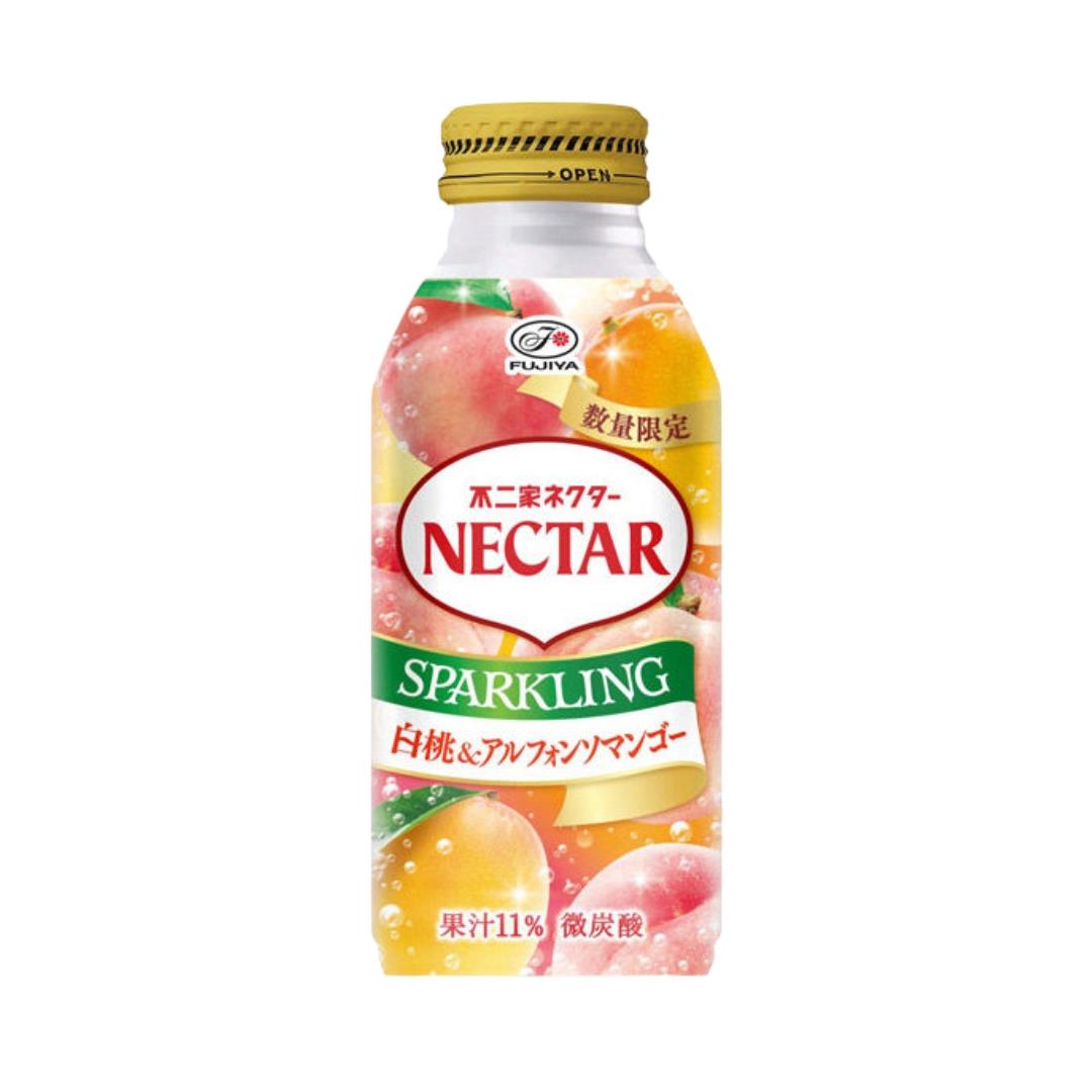 Fujiya Nectar Sparkling White Peach & Alphonso Mango Drink ネクタースパークリング白桃＆マンゴー