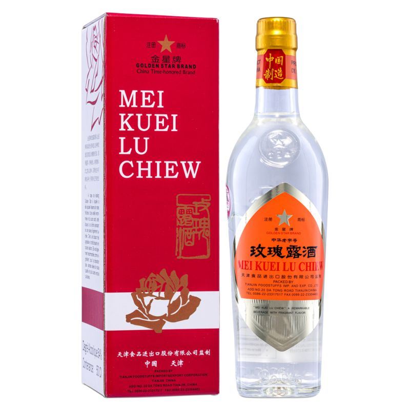 Golden Star Brand Mei Kuei Lu Chiew 金星牌 玫瑰露酒 (ABV 54%)